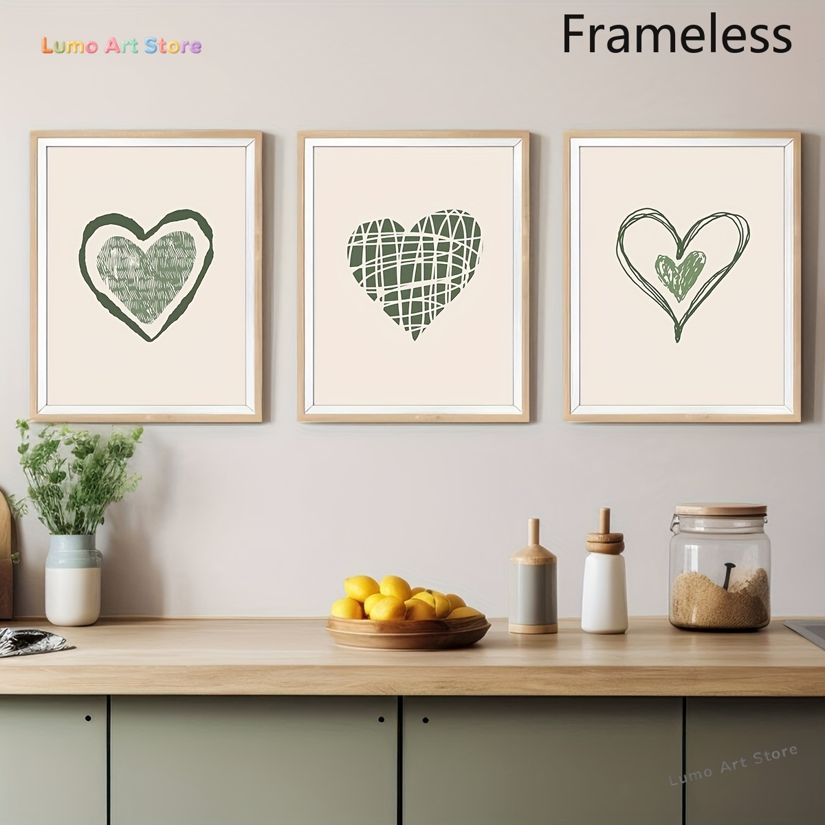 Abstract Canvas Set - لوحة قماشية مسطحة ثنائية الأبعاد، مجموعة