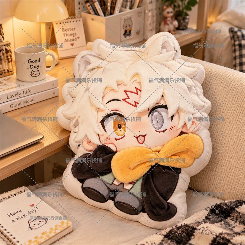 Throw Pillow - وسادة قطيفة لطيفة من ناتسكي سوبارو،