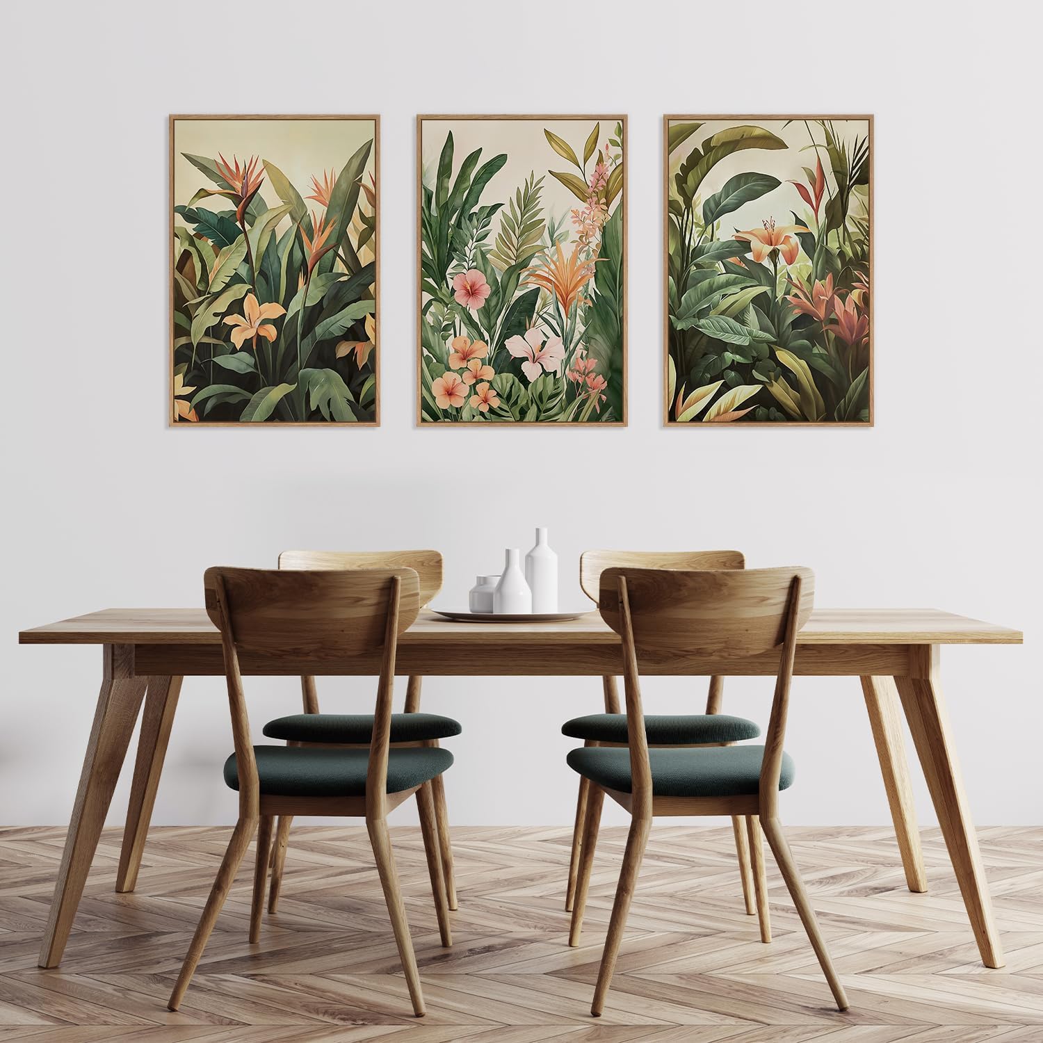 Abstract Canvas Set - 3 قطع/مجموعة من لوحات قماشية بدون