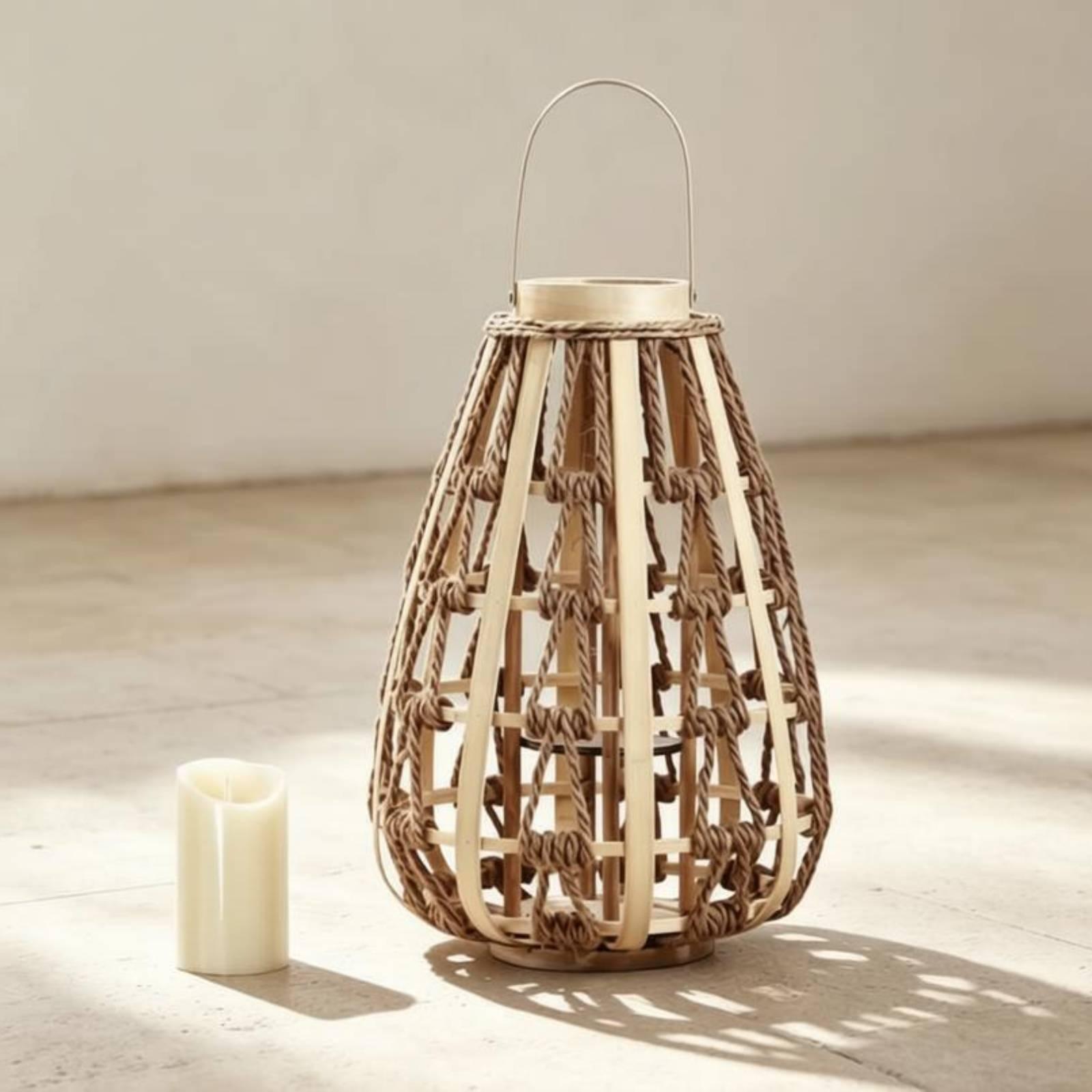 حامل شموع من الخشب الطبيعي بتص - مراجعة Candle Holder Decor وسعره