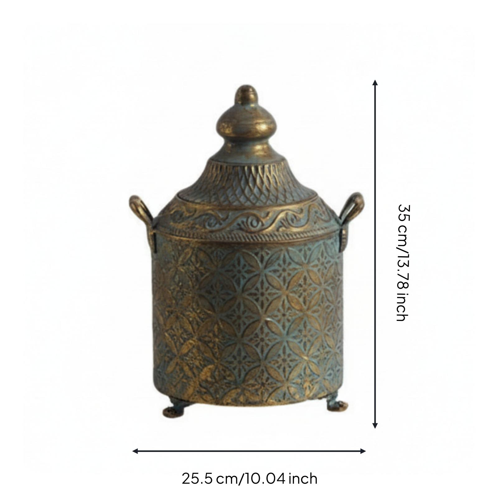 مزهرية حديدية زخرفية مطلية بال - مراجعة Vase Decor وسعره