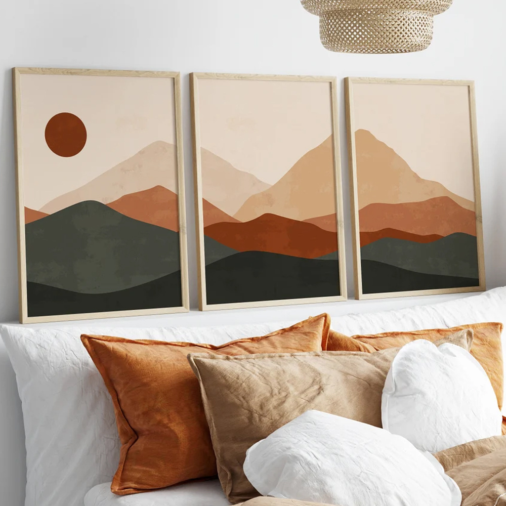 مجموعة من 3 قطع لوحات قماشية ب - مراجعة Abstract Canvas Set وسعره